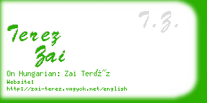 terez zai business card